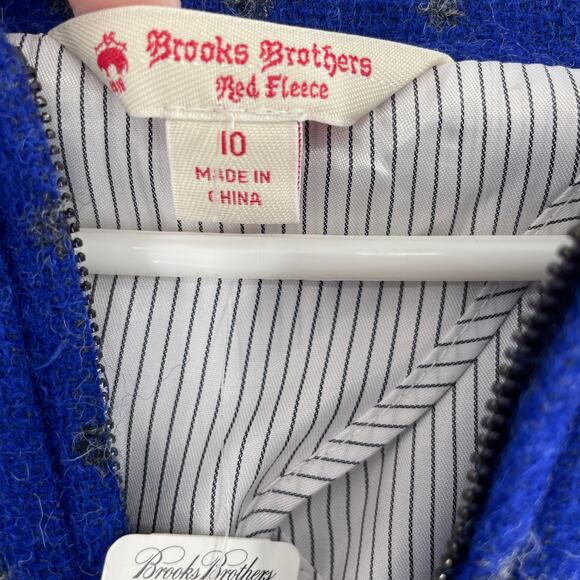 Brooks Brothers Women's Wool Luxury Fabric Zip Up Blazer Jacket Size 10 NWT - Picture 4 of 8